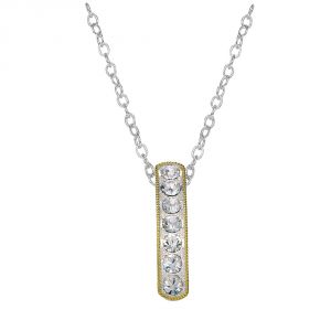 Montana Silversmiths Crystal Shine in Gold Hanging Bar Necklace (NC1133)